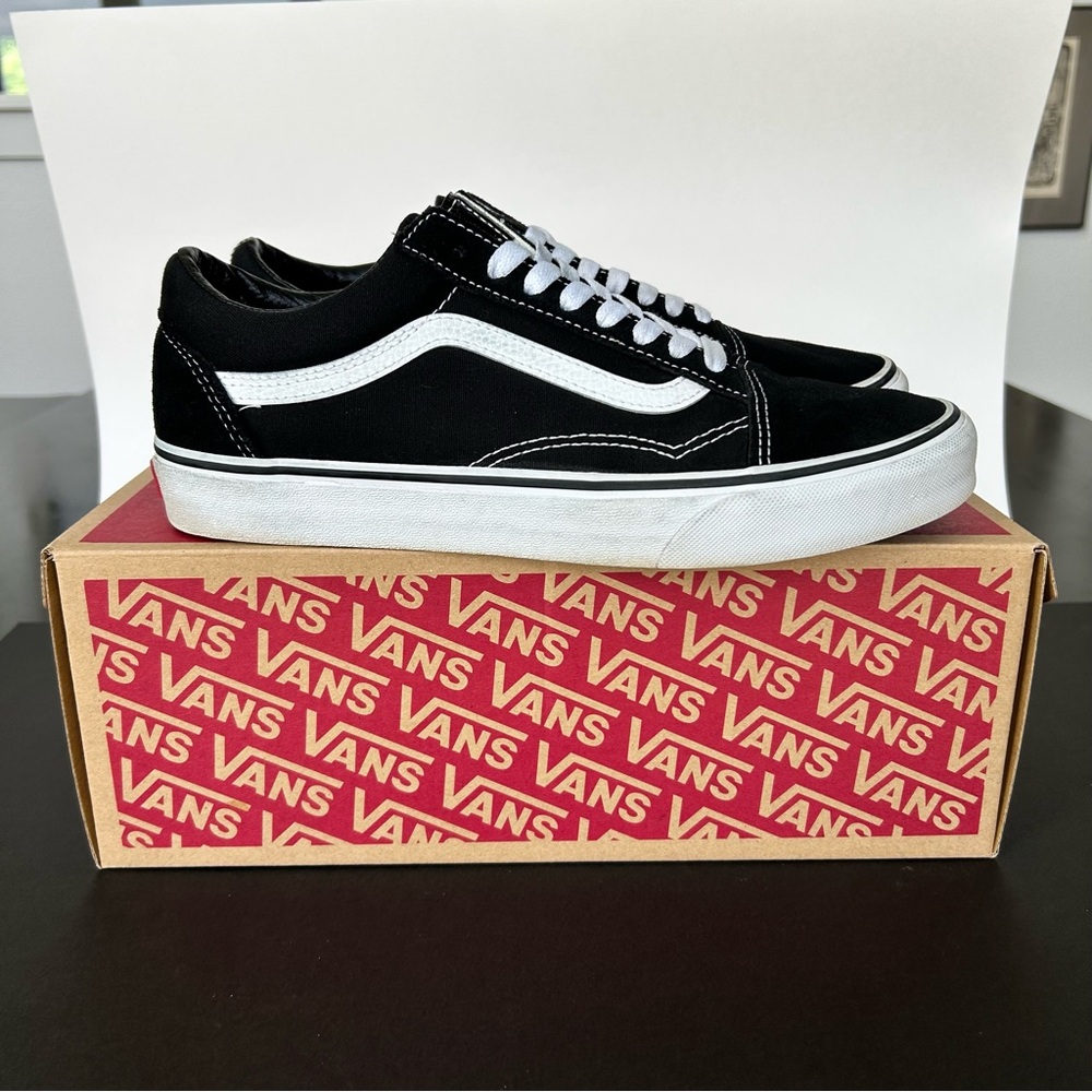 Vans Old Skool Black/White Skate Shoes